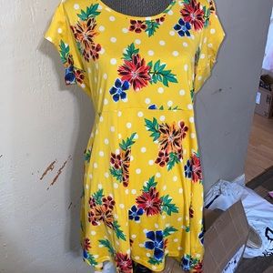 Bobbie Brooks yellow sundress knee length ⭐